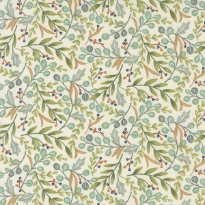 Moda I Love Fall Most Of All 56143 11 Warm White Quilt Fabric BTY- Deb Strain - Picture 1 of 1