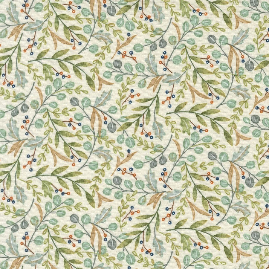 Moda I Love Fall Most Of All 56143 11 Warm White Quilt Fabric BTY- Deb Strain - Image 1 of 1