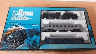 Lima Start Set Scala H0 1:87 con Locomotiva a vapore e due vetture. - Immagine 1 di 4