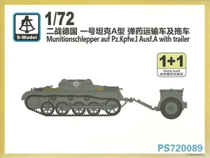 S-Model 1/72 Munitionschlepper auf Pz Kpfw I Ausf A & Trailer (2 kits per box) - Picture 1 of 1