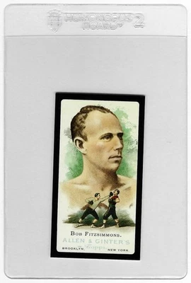 2006 BOB FITZSIMMONS Topps A & G MINI WORLD'S CHAMPIONS SP Black Border #346 - Image 1 of 2