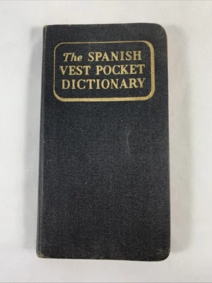 The Spanish Vest Pocket Dictionary Vintage 1954 (small) - Image 1 of 4