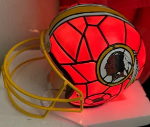 WASHINGTON REDSKINS BRADFORD EXCHANGE LIMITED EDITION HELMET ACCENT LAMP IN BOX! - Picture 1 of 4