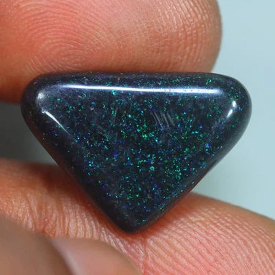 6.32 Cts_Great_100 % Natural Untreated Multi-Color Play Australian Black Opal - Image 1 of 3