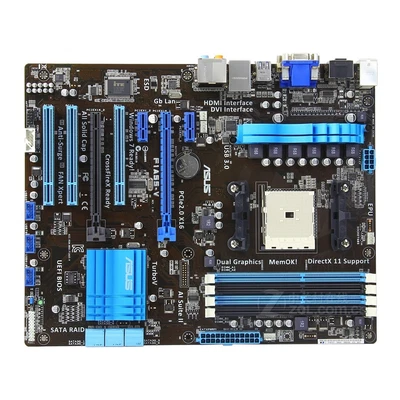 ASUS F1A55-V Motherboard AMD A55 DDR3 Socket FM1 ATX w/ IO Shield - Image 1 of 4