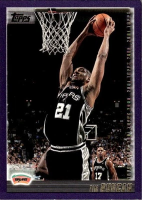 2000 TOPPS TIM DUNCAN 60 NRMT BASKETBALL SAN ANTONIO SPURS - Image 1 of 2