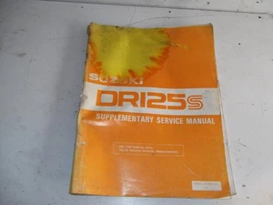 SUZUKI DR125 S MANUAL DE SERVICIO SUPLEMENTARIO GENUINO SUZUKI - Imagen 1 de 4