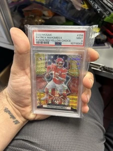 2022 Mosaic Patrick Mahomes Fusion Red/Yellow Choice 4/80 PSA 9 - Picture 1 of 2