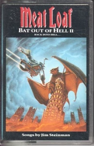 Meat Loaf Bat Out of Hell 2 cassette UK Virgin 1993 cassette clear shell with - Picture 1 of 2