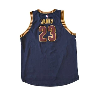 Cleveland Cavaliers Lebron James #23 Basketball Jersey Youth XL Blue Red +2 - Picture 1 of 10