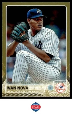 2015 Topps #382 Ivan Nova Gold #/2015 - Image 1 of 2