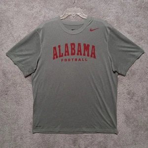 NIKE Alabama Crimson Tide Football T-Shirt Men’s XL Gray Dri-Fit 23546X-DGH - Picture 1 of 11