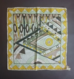 Vintage Emilio Pucci Vivara Silk Scarf Handkerchief Square 17" Italy - Picture 1 of 10