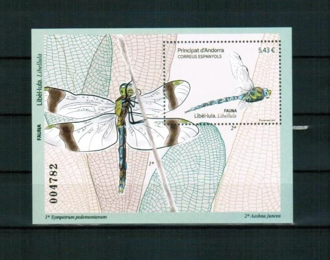 ANDORRA (Spain) 2025 FAUNA Animals. Insects DRAGONFLY - S/S MNH - Image 1 of 1
