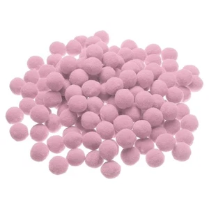 150 Pcs 1-inch 2.5cm Small Grey Pink Pom Pom Balls for Crafts DIY Arts - Picture 1 of 5