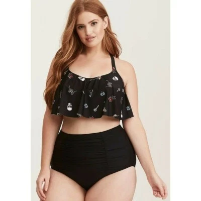 Traje de baño Torrid calavera y serpiente descontinuado talla 1X Plus Foto 1 de 4