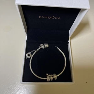 Pandora Bracelet With Charms Brand New Condition - Picture 1 of 9