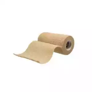 11 ct Rolls Self Adherent Bandage Wraps, 4 Inch x 5 Yards Cohesive Vet Tape, Tan - Picture 1 of 9