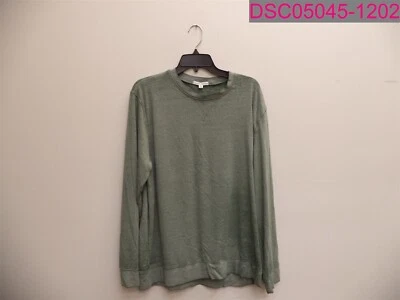 Threads 4 Thoughts Men's Burnout Lightweight Sweatshirt Army Green XL TM21498 - Image 1 of 4