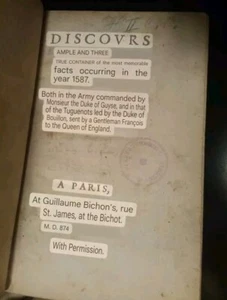 ONE OF A KIND BOOK WAS OWNED BY THE QUEEN OF ENGLAND IN 1587, Read Description! - Picture 1 of 12