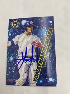 Yonathan Perlaza Signed Card 2021 South Bend Cubs Team Card IP Auto
