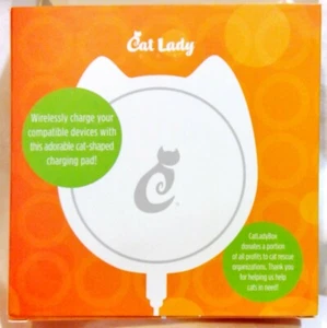Kitty Cat Lady Wireless Cat-Shaped Charging Charger Pad NIB - Picture 1 of 4