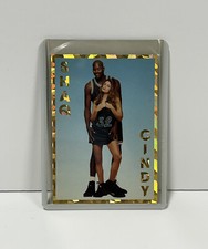 1990s Sports Journal Shaquille Shaq O'Neal Cindy Crawford GOLD FOIL oddball card
