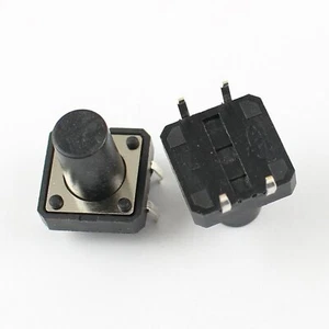 10Pcs Momentary Tactile Tact Push Button Switch 4 Pin DIP 12x12x13mm - Imagen 1 de 6