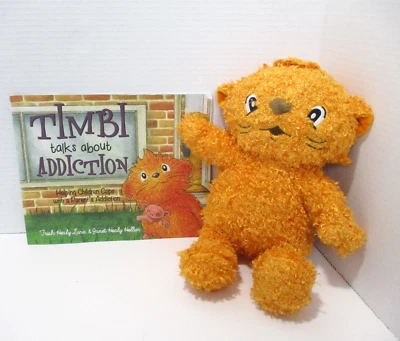 Schulleitungsressource Timbi spricht über Sucht 13 Zoll Bär Plüsch Buch Set - Bild 1 von 4