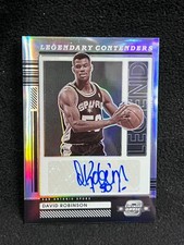 DAVID ROBINSON SPURS 2021 22 PANINI OPTIC CONTENDERS LEGENDARY AUTO #D 46/99