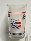 Vintage World Cup USA 1994 Soccer Glass Cup Dog Height 4-3/4" Clear