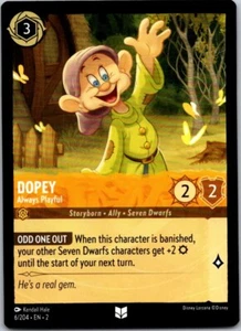 Disney Lorcana Dopey Always Playful Rise of the Floodborn ¡Envío Gratis! - Imagen 1 de 1