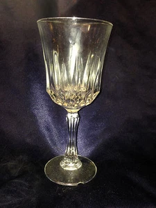 WHEATON GLASS MILLVILLE NJ HOUSE COTILLION CLEAR 7 OZ WINE GLASS 7" TALL  - Picture 1 of 8