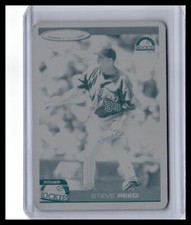 2004 Topps Total Steve Reed  1/1 Black Printing Plate #128