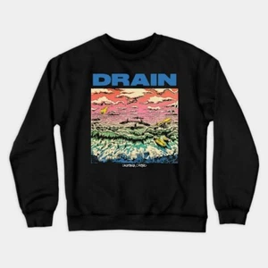 DRAIN BAND Band Crewneck Sweatshirts T01 - Picture 1 of 4