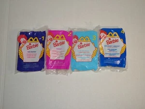 Barbie Happy Meal McDonald's 1998 set completo di 4 giocattoli NUOVI - Foto 1 di 3
