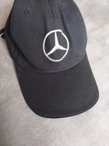 Genuine Mercedes-Benz Mens Black Star Logo Baseball Cap - Picture 1 of 3