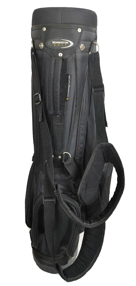 Bennington Cart Golf Bag 4-Way Divider With Rain Hood Cover Dual Strap Black - Image 1 of 4