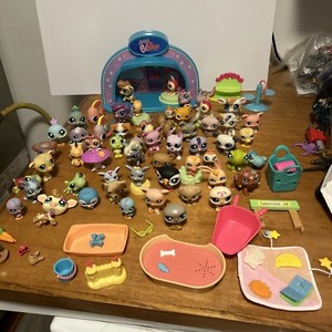 LPS Littlest Pet Shop Lot Of 57 Animals And Tons Of Accessories