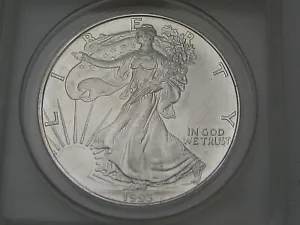 1993 Silver American Eagle ANACS MS66 Light Toning. #29 - Picture 1 of 6
