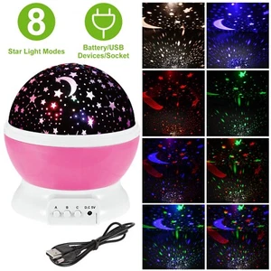 Kids LED Night Light Nebula Star Moon Constellation Birthday Toy for Children - Picture 1 of 20