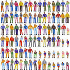 P75W 100pcs Model Trains OO Scale 1:75 Painted People Figures 