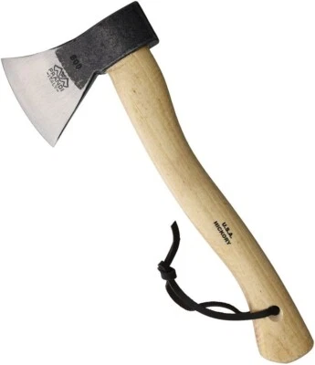 Prandi German Style Hatchet 6" Carbon Steel Axe Head American Hickory Handle