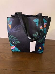 A New Day Black Floral Bag (New With Tags)