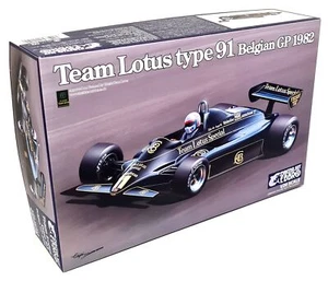 Ebbro 1/20 Lotus Type 91 Belgian GP 1982 Team Plastic Model Car F1 Kit - Photo 1/5