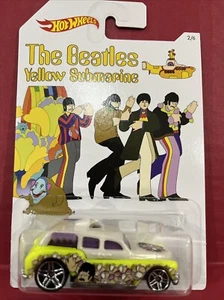 Hot Wheels 2017 The Beatles Yellow Submarine White Cockney Cab II #2/6 - Picture 1 of 6