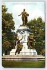 Lafayette Statue Washington D.C. Vintage Postcard APS2 c