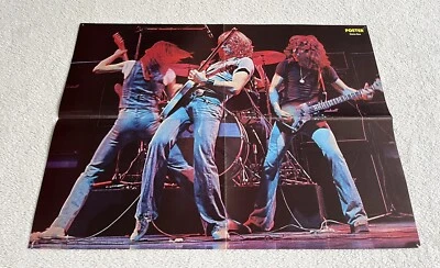 Status Quo 1976 Live SWEET Swedish Poster Music Magazine 1970s Vintage Rare - Image 1 of 4