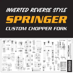 Custom Chopper Springer Fork Blueprints / Inverted Reverse Style - Picture 1 of 3