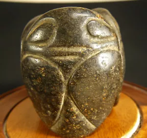 SELTENES neolithisches chinesisches Jade-Amulett drei Zikaden Himmel (Ti’en) mit Übersetzung - Bild 1 von 12